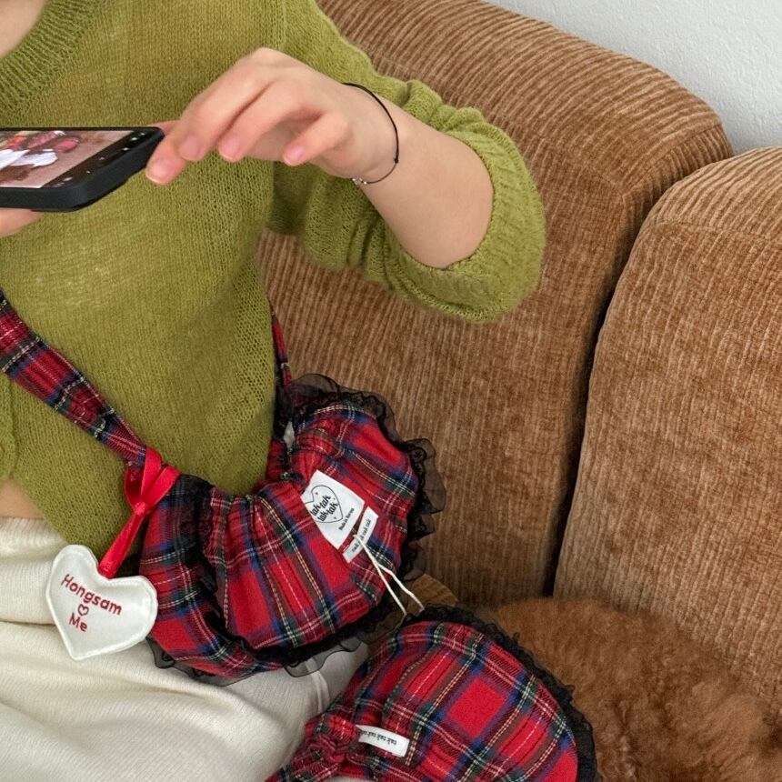 予約［tak!tak!tak!tak!］winter tartan check bag ( 保護者用 )