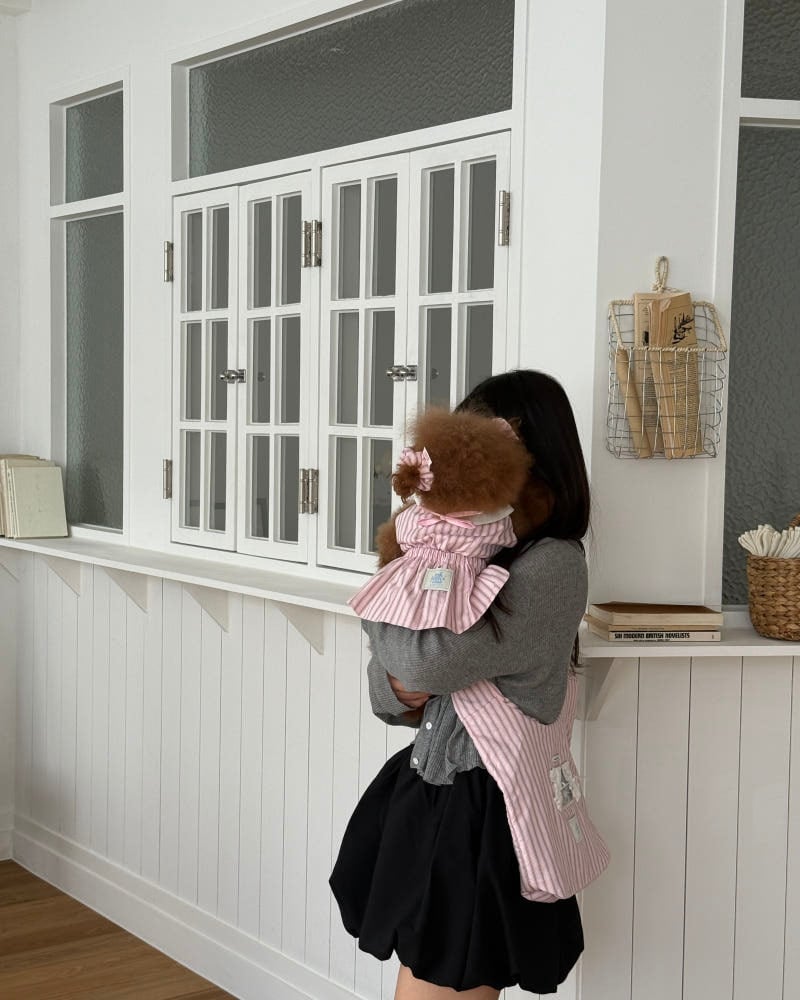 S即納［tak!tak!tak!tak!］Vintage Stripe Dress（baby pink）