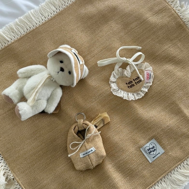 特典付き！即納［tak!tak!tak!tak!］Butter Rattan heart Bib（スタイ単品）