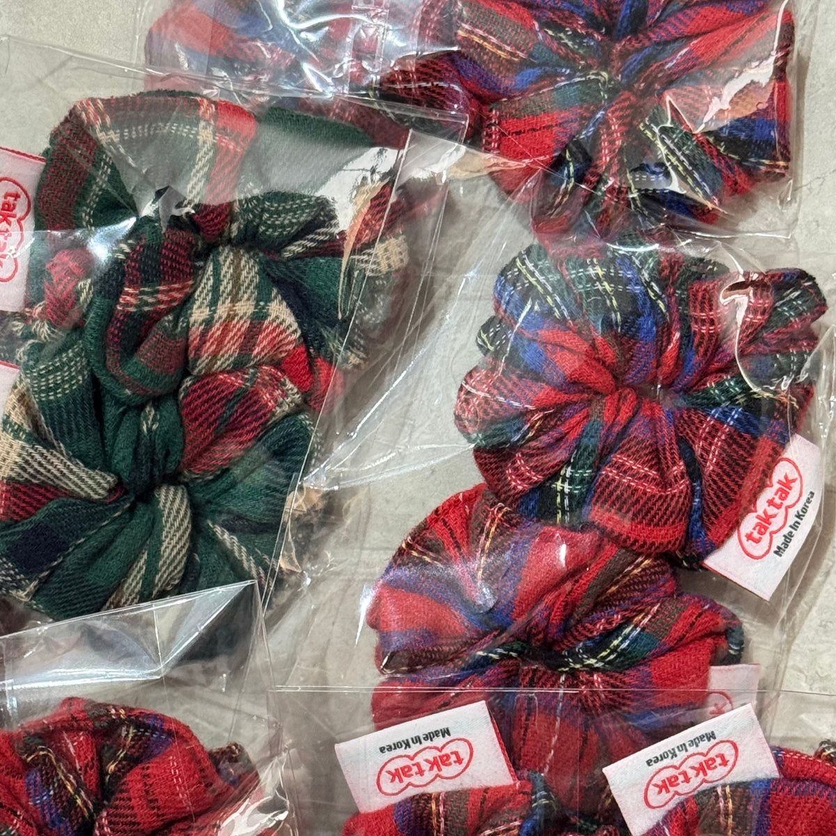 即納［tak!tak!tak!tak!］Winter Tartan Check Series シュシュ　わんこ用