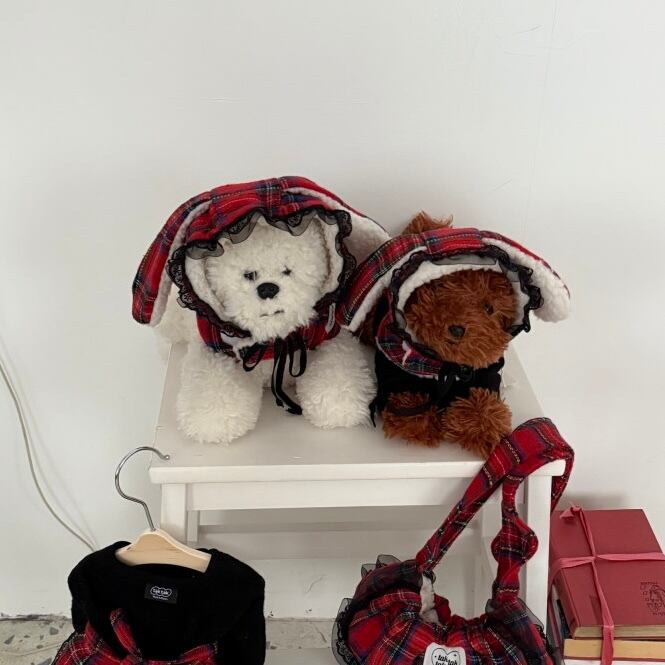 予約［tak!tak!tak!tak!］winter tartan check balaclava