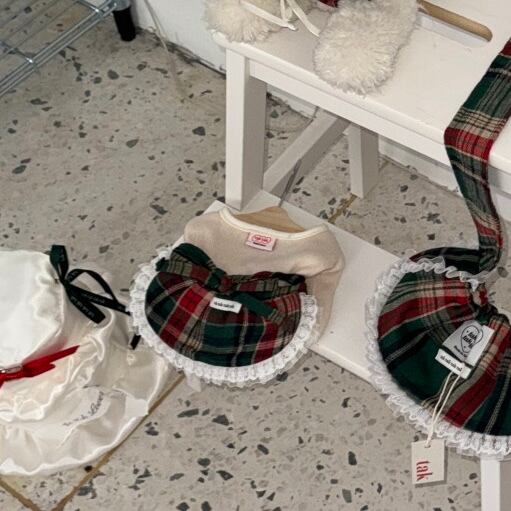 予約［tak!tak!tak!tak!］winter tartan check skirt