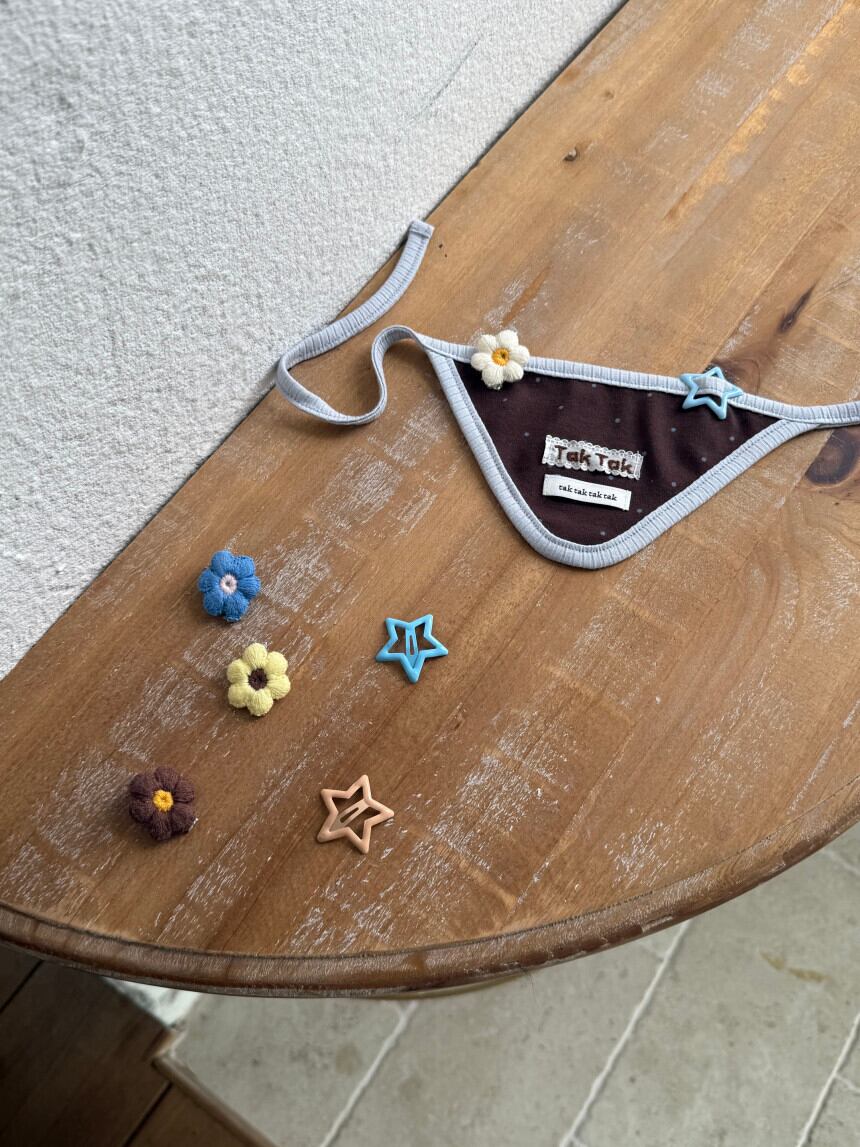 M即納/特典付き［tak!tak!tak!tak!］Mocha dot cardigan set（袖なしワンピース＋ボレロカーディガン）/choco