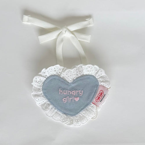 【即納】［tak!tak!tak!tak!］denim heart bib （スタイ単品）