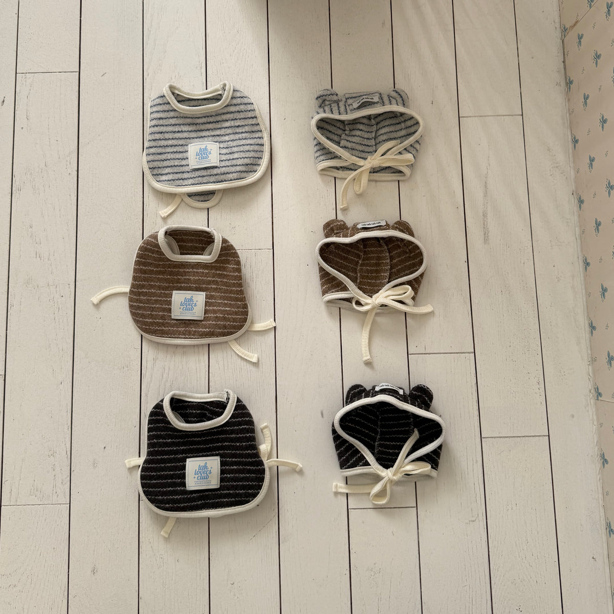 予約［tak!tak!tak!tak!］melt knit stripe bustier (3color)