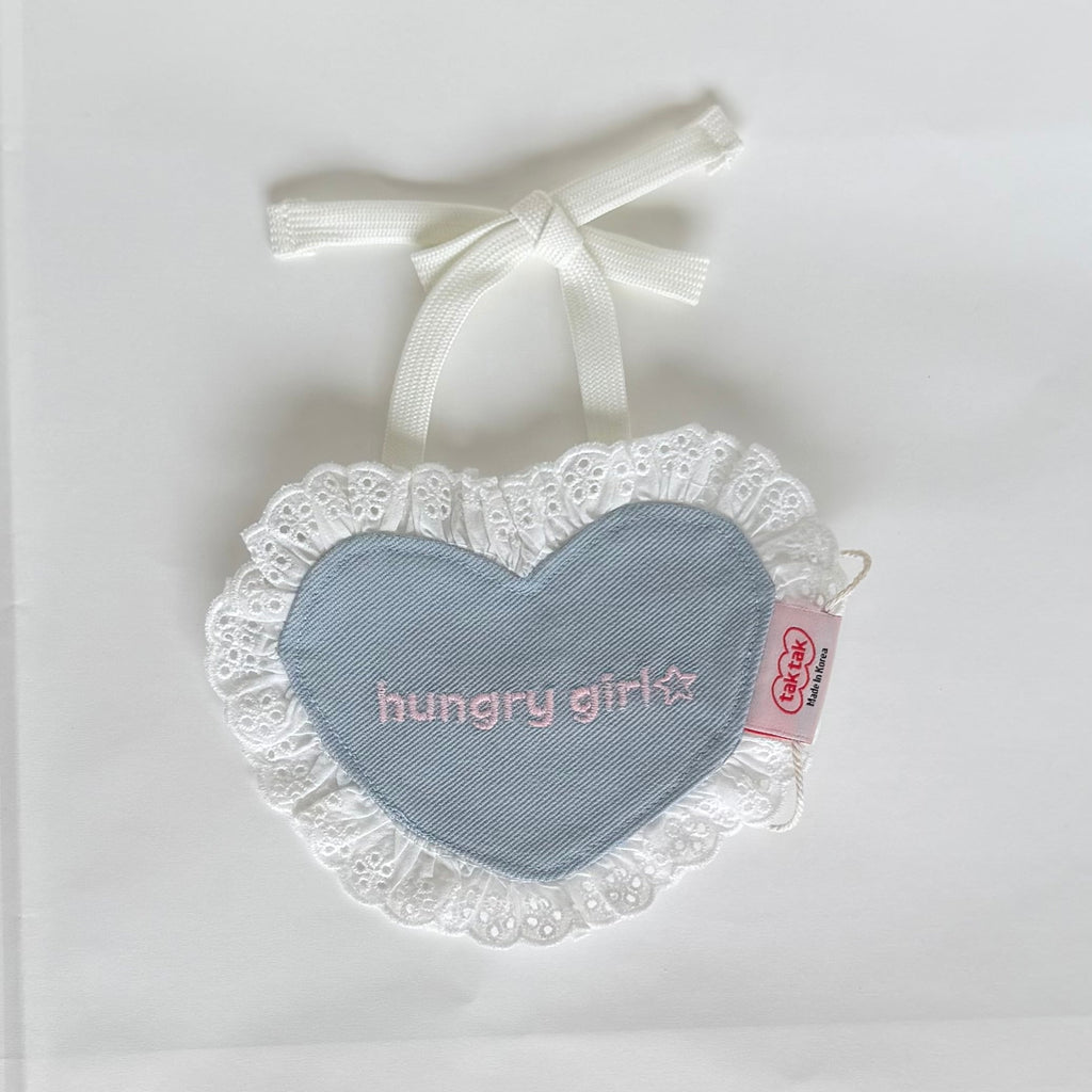 【即納】［tak!tak!tak!tak!］denim heart bib （スタイ単品）