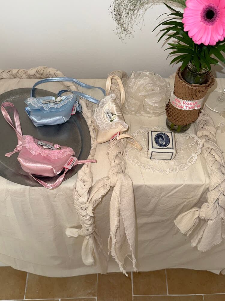 ［tak!tak!tak!tak!］Oh,Rosy Series (Satin Mini Bag)