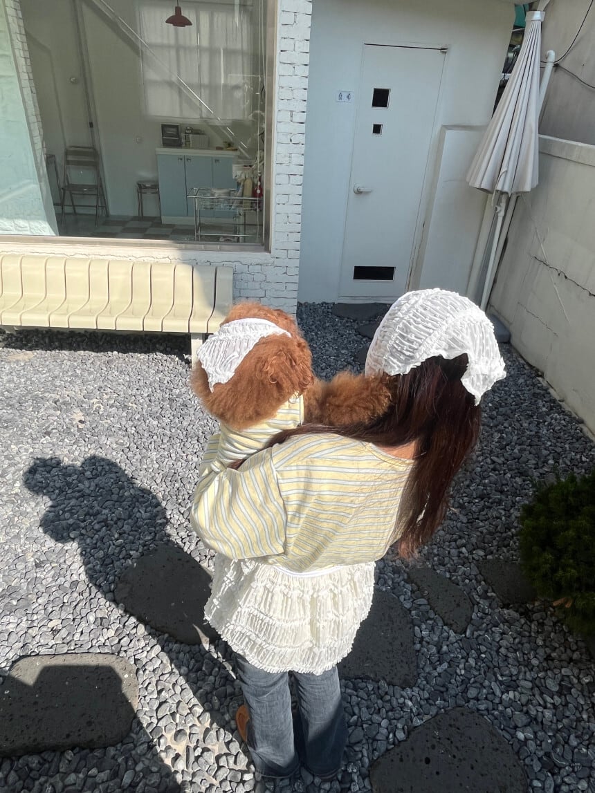 わんこ用［tak!tak!tak!tak!］Pure Lace  Headscarf