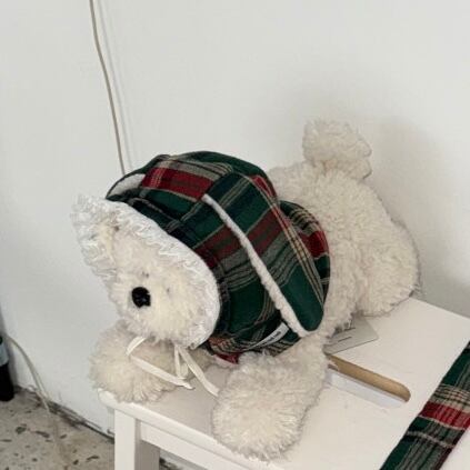 予約［tak!tak!tak!tak!］winter tartan check balaclava
