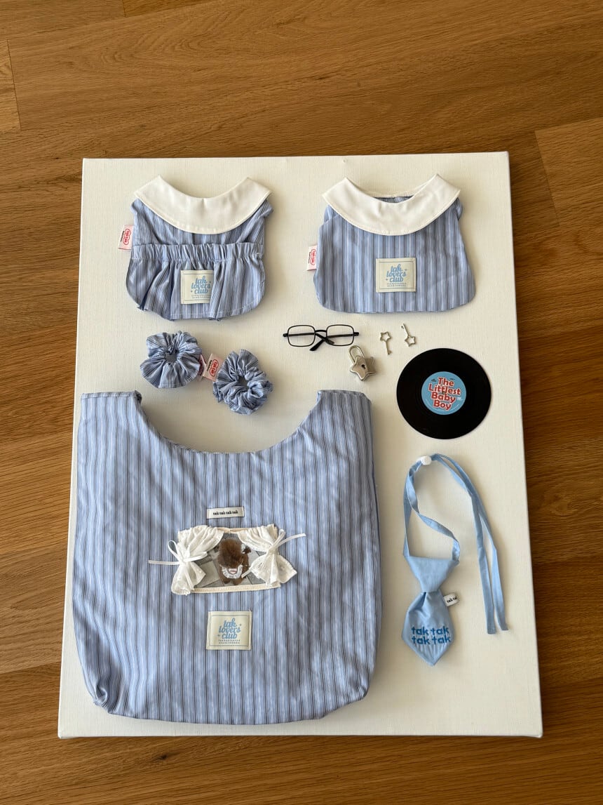 ［tak!tak!tak!tak!］Vintage Stripe Dress（blue）