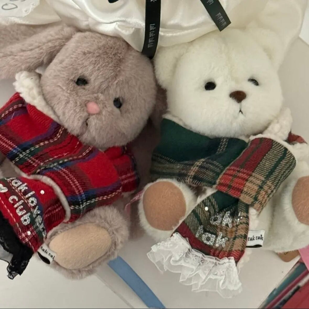 ネーム刺繍［tak!tak!tak!tak!］Winter Tartan Check Series マフラー（2color.）
