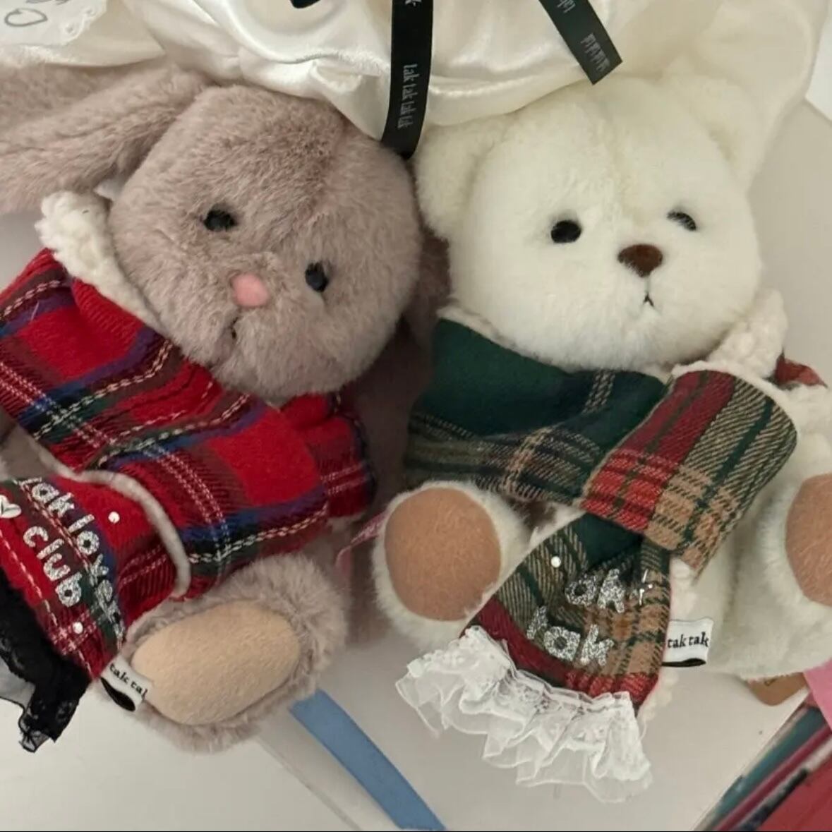 ネーム刺繍［tak!tak!tak!tak!］Winter Tartan Check Series マフラー（2color.）