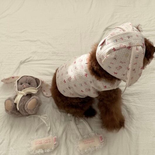 予約［tak!tak!tak!tak!］milk pink eyelet bunny bonnet