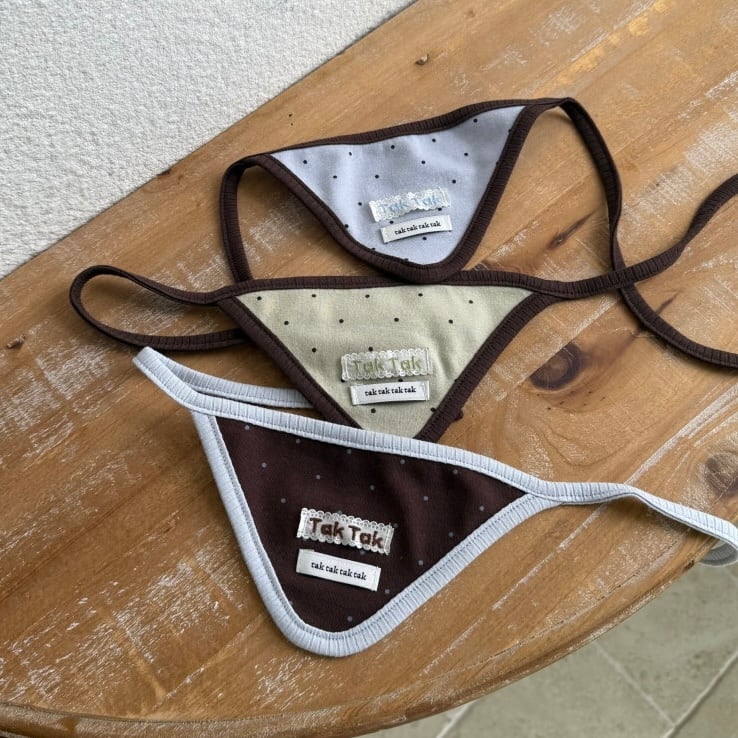 即納ページ［tak!tak!tak!tak!］Mocha dot custom Headscarf & Bib