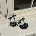 ネーム刺繍［tak!tak!tak!tak!］black heart bib （スタイ単品）