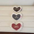 予約/ネーム刺繍［tak!tak!tak!tak!］check heart bib(ビブ単品)