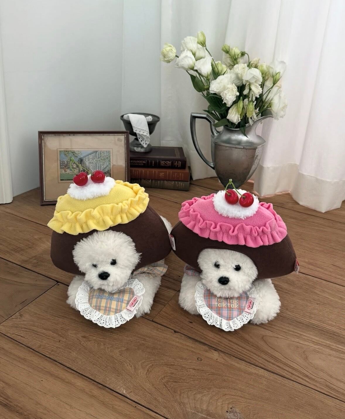 特典付き*ネーム刺繍［tak!tak!tak!tak!］Little jelly check cushion bib（スタイ単品）