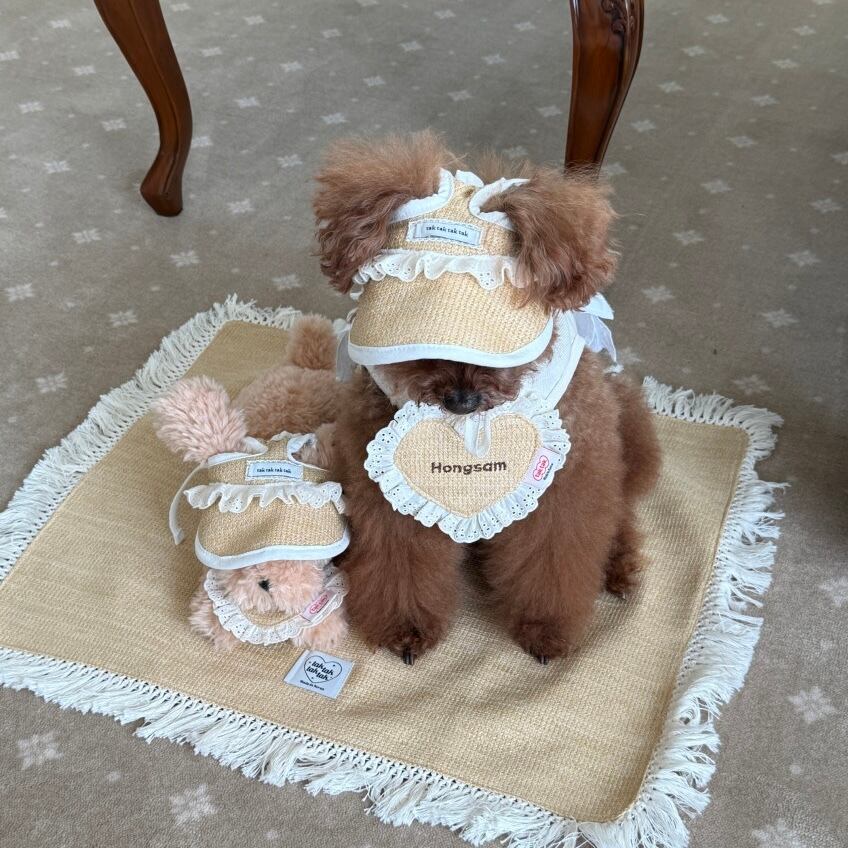 特典付き！即納［tak!tak!tak!tak!］Butter Rattan heart Bib（スタイ単品）