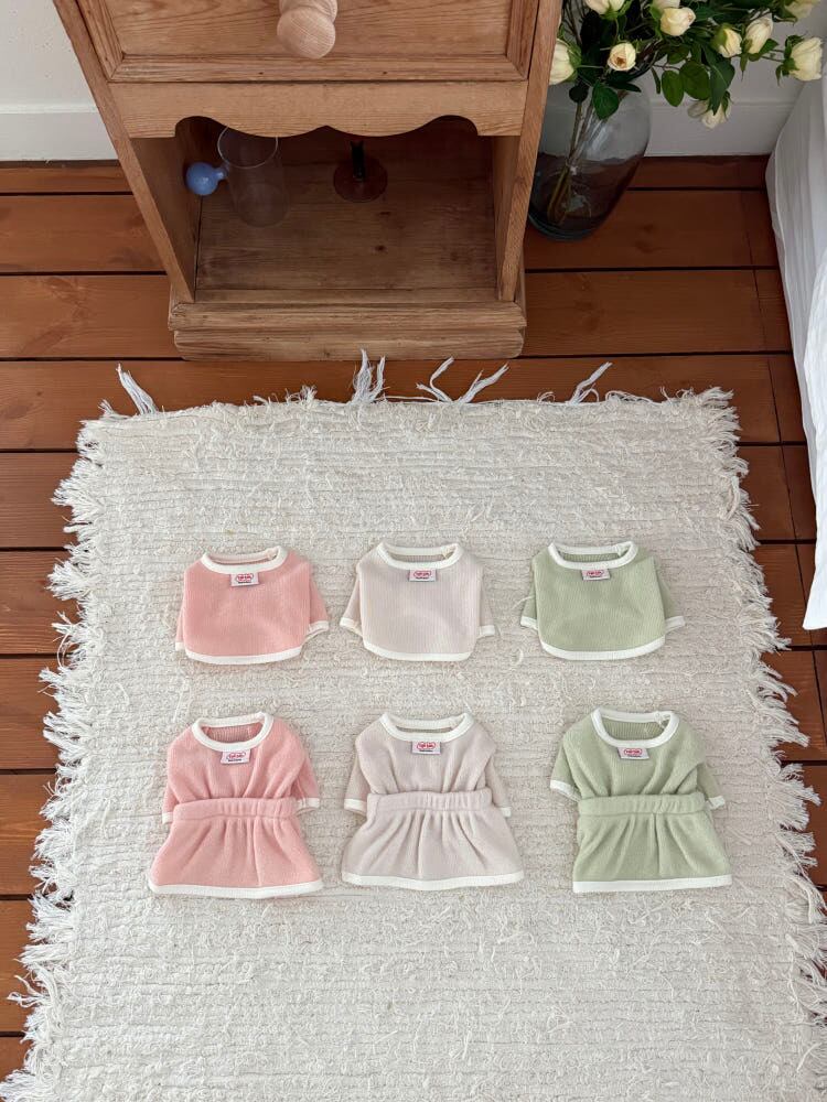 トップスタイプ［tak!tak!tak!tak!］Fluffy Knit Series Fluffy Knit Raised T shirt
