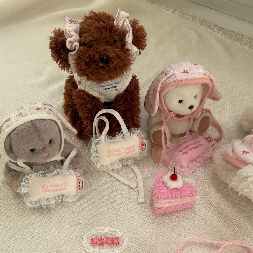 予約［tak!tak!tak!tak!］milk pink eyelet hair shushu