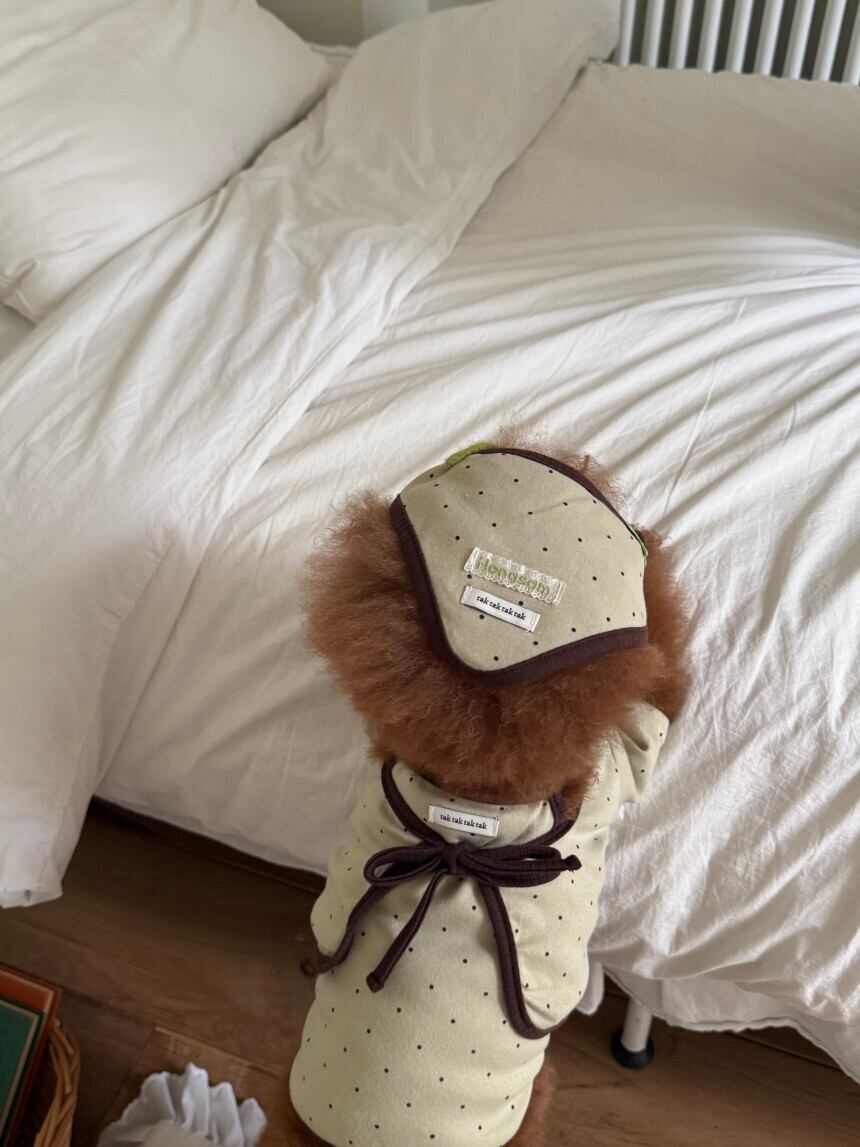 即納ページ［tak!tak!tak!tak!］Mocha dot custom Headscarf & Bib