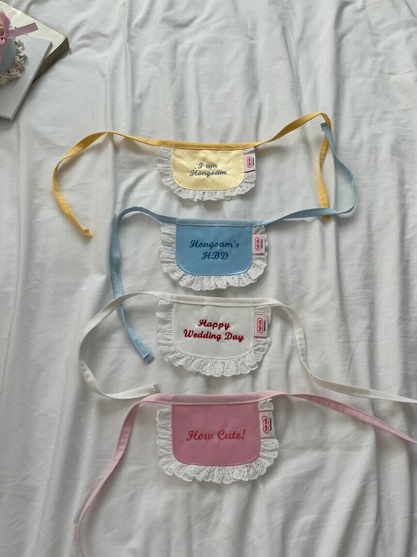 ネーム刺繍［tak!tak!tak!tak!］Fairy Mood Series_ Fairy Vintage Bib（スタイ単品）