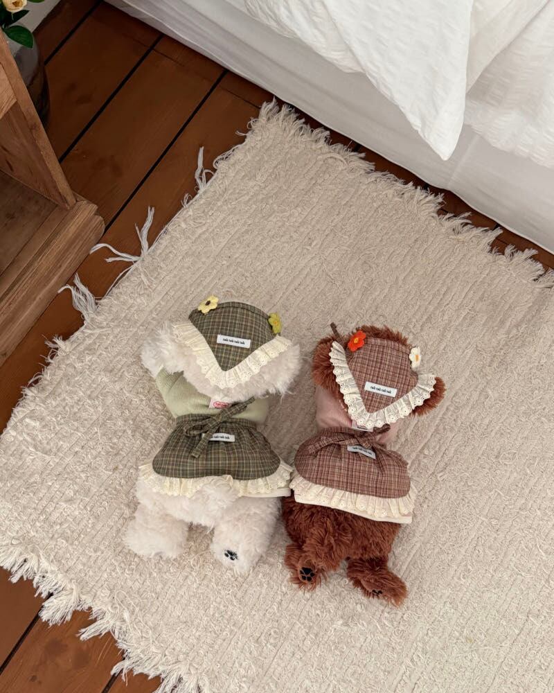 保護者用［tak!tak!tak!tak!］Antique Check Series　Headscarf