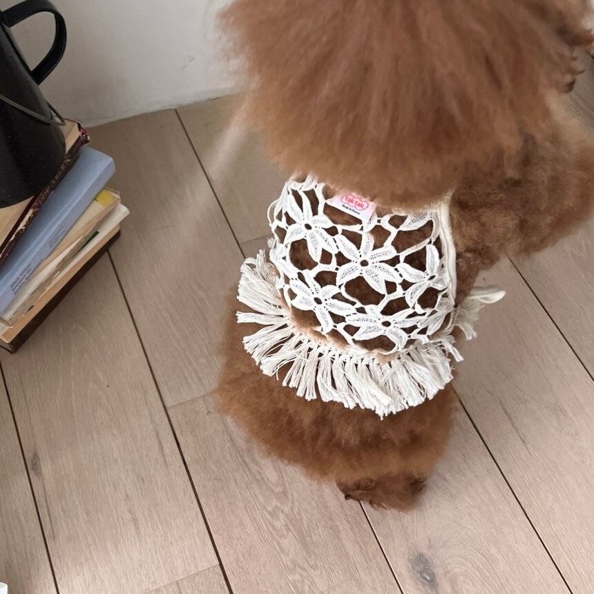 ［tak!tak!tak!tak!］Flower Crochet Bustier