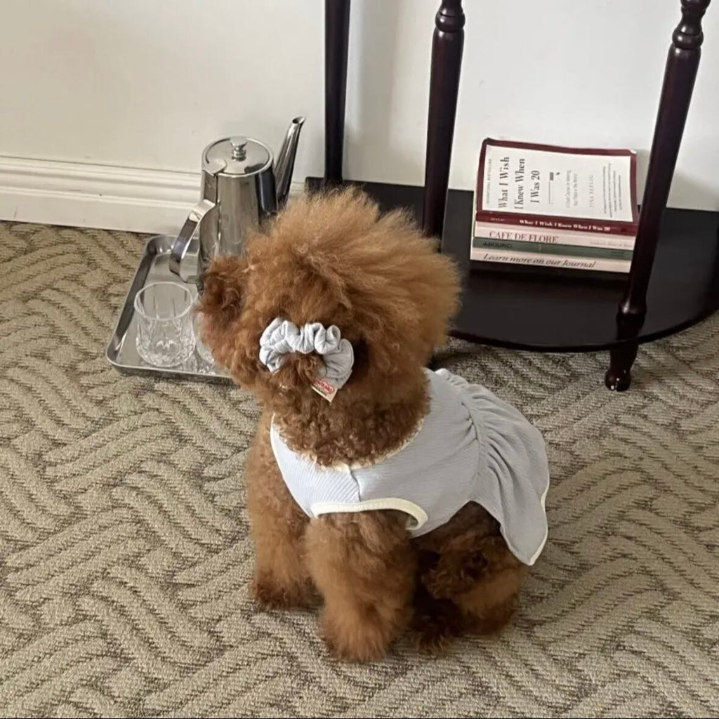 袖なしワンピース［tak!tak!tak!tak!］ puppy fluffy one-piece