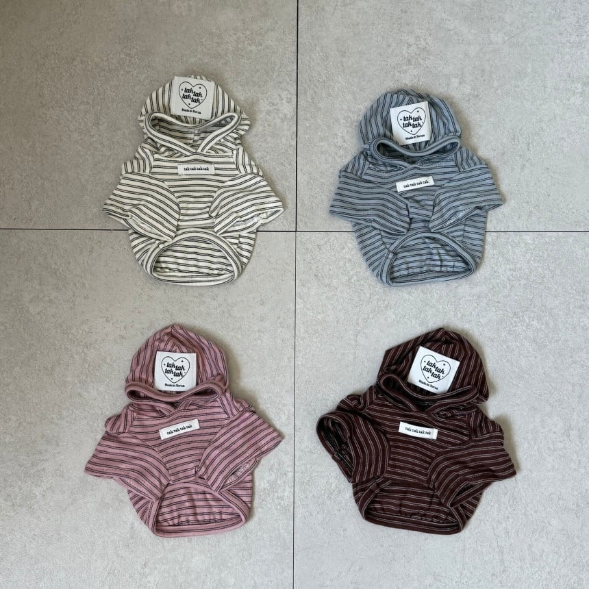 袖あり［tak!tak!tak!tak!］Haze Stripe Hoodie sleeve