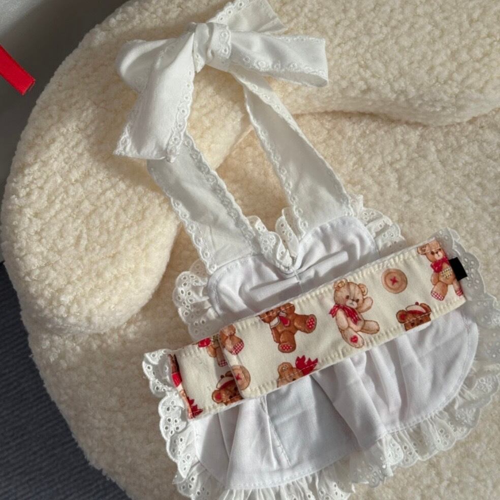 予約［tak!tak!tak!tak!］teddy biscuit apron dress