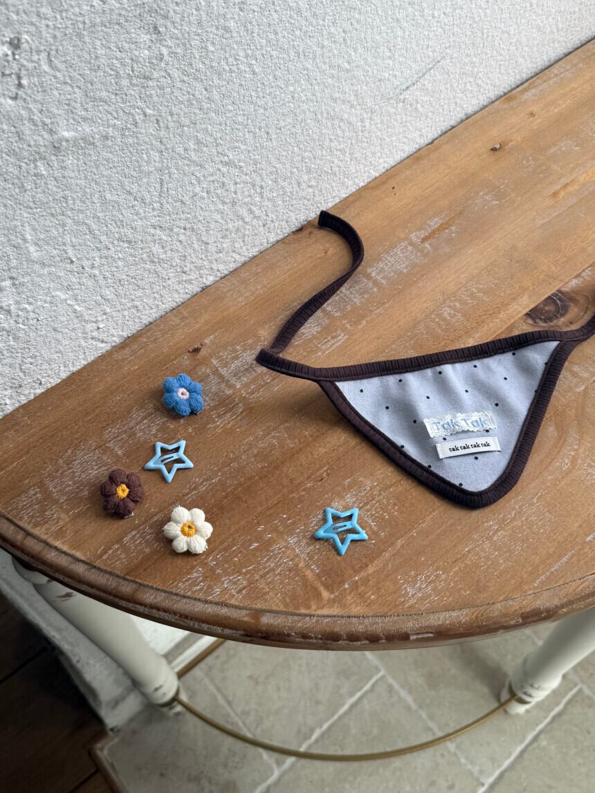 即納ページ［tak!tak!tak!tak!］Mocha dot custom Headscarf & Bib