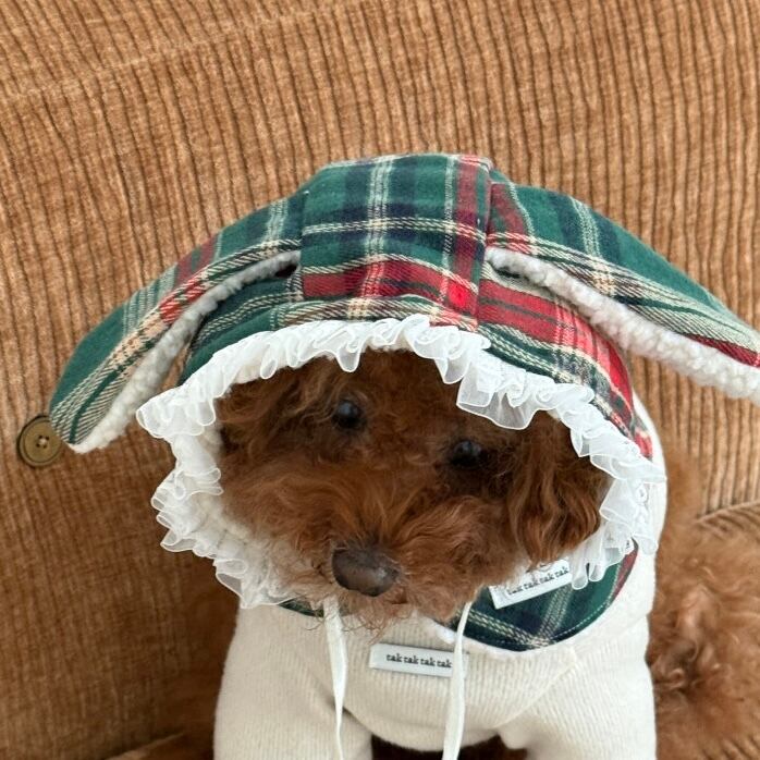 予約［tak!tak!tak!tak!］winter tartan check balaclava
