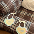 ネーム刺繍［tak!tak!tak!tak!］heart bib （スタイ単品）