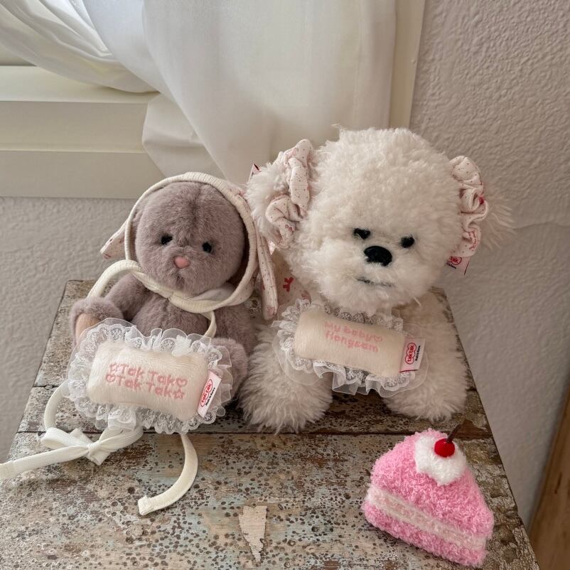 予約［tak!tak!tak!tak!］milk pink eyelet hair shushu