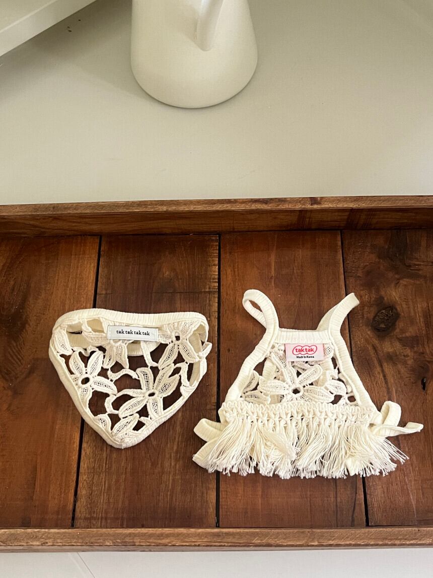 ［tak!tak!tak!tak!］Flower Crochet Headscarf